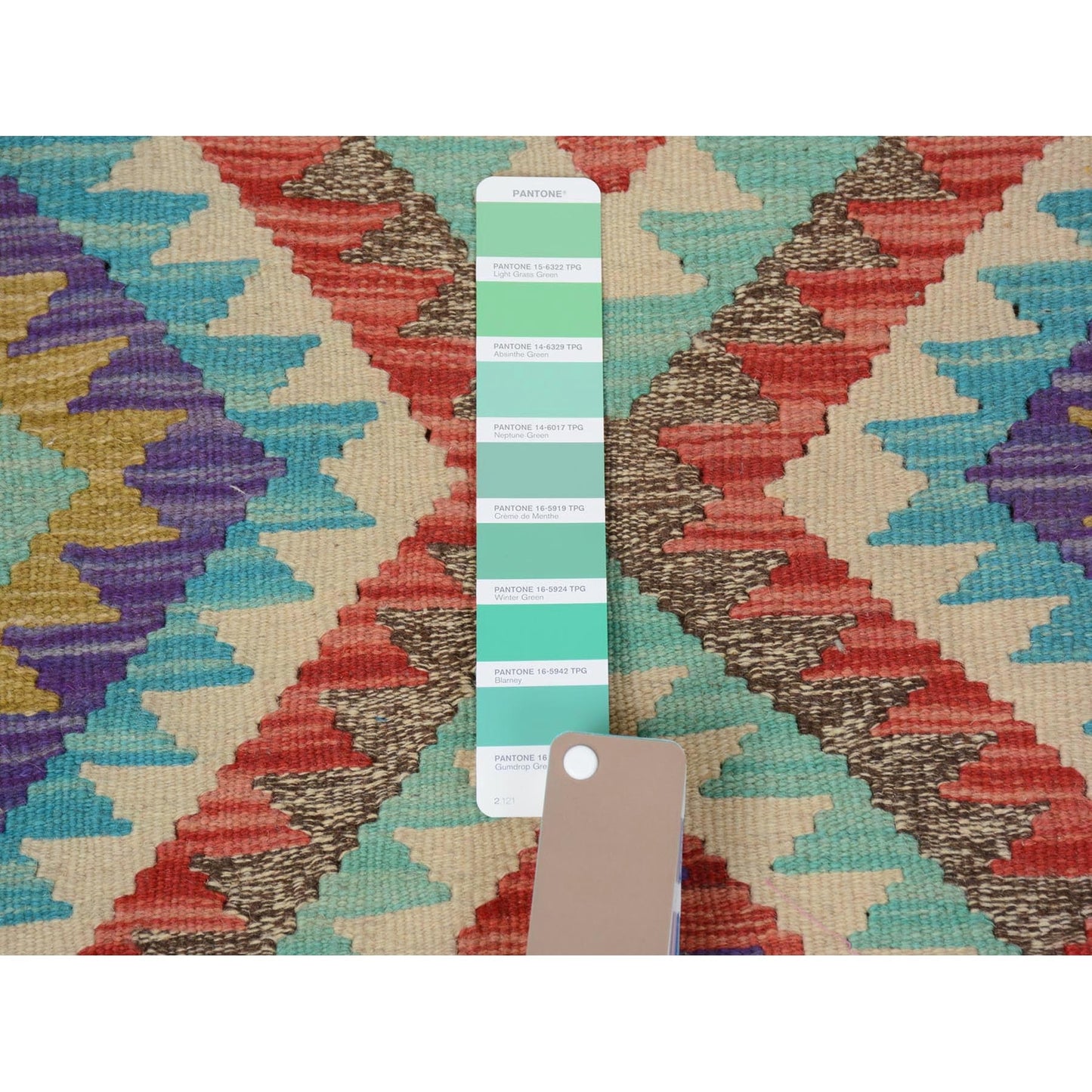 3'X4' Colorful Reversible Afghan Kilim Flat Weave Wool Hand Woven Rug