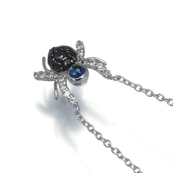 Ponte Vecchio Necklace Sapphire Black&Clear