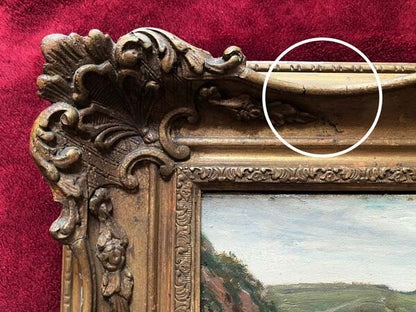 Fred Golden Short "Hampshire Cliff" Original Oil Painting On Panel Signed W/ Coa