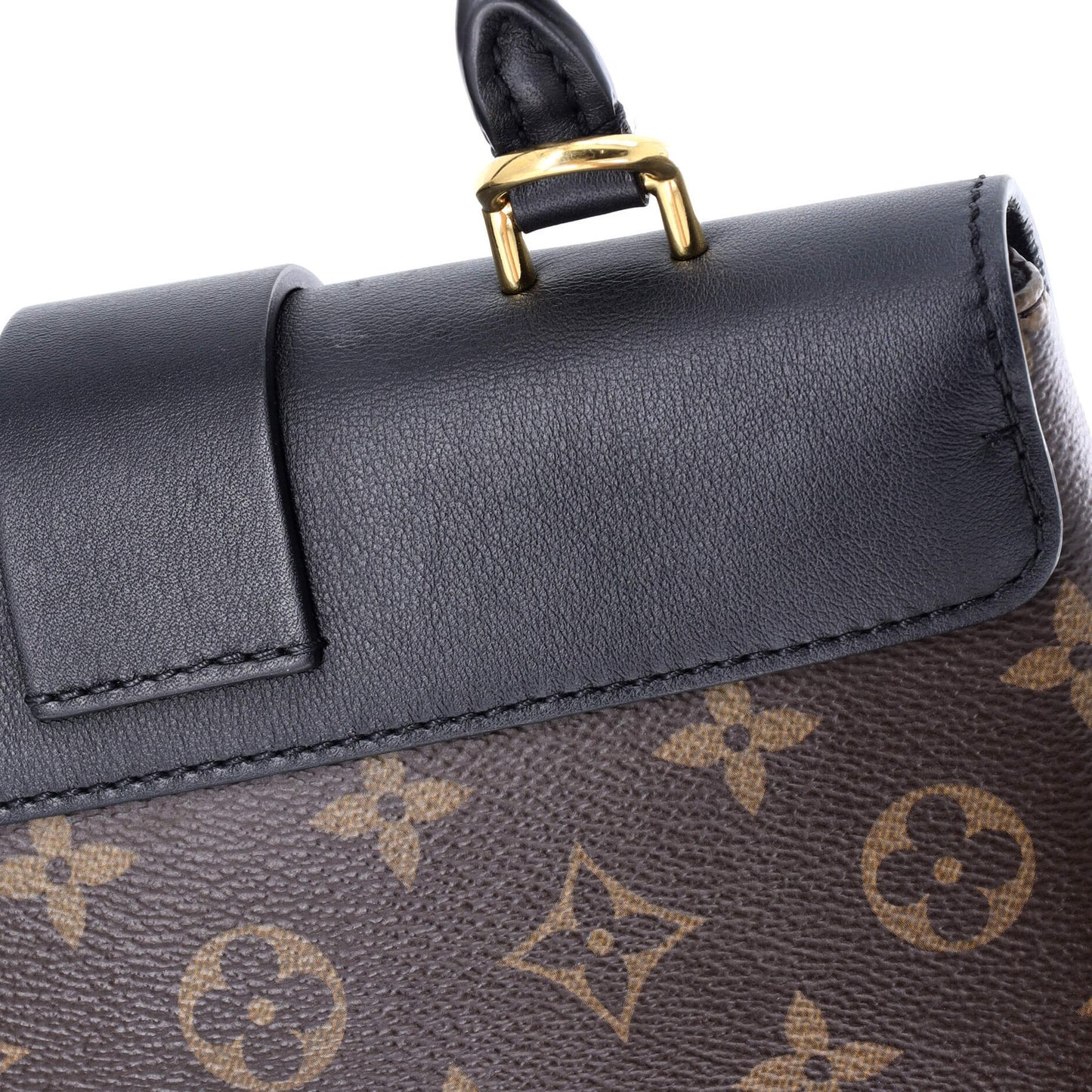 Louis Vuitton Locky Handbag Monogram Canvas With Leather Bb