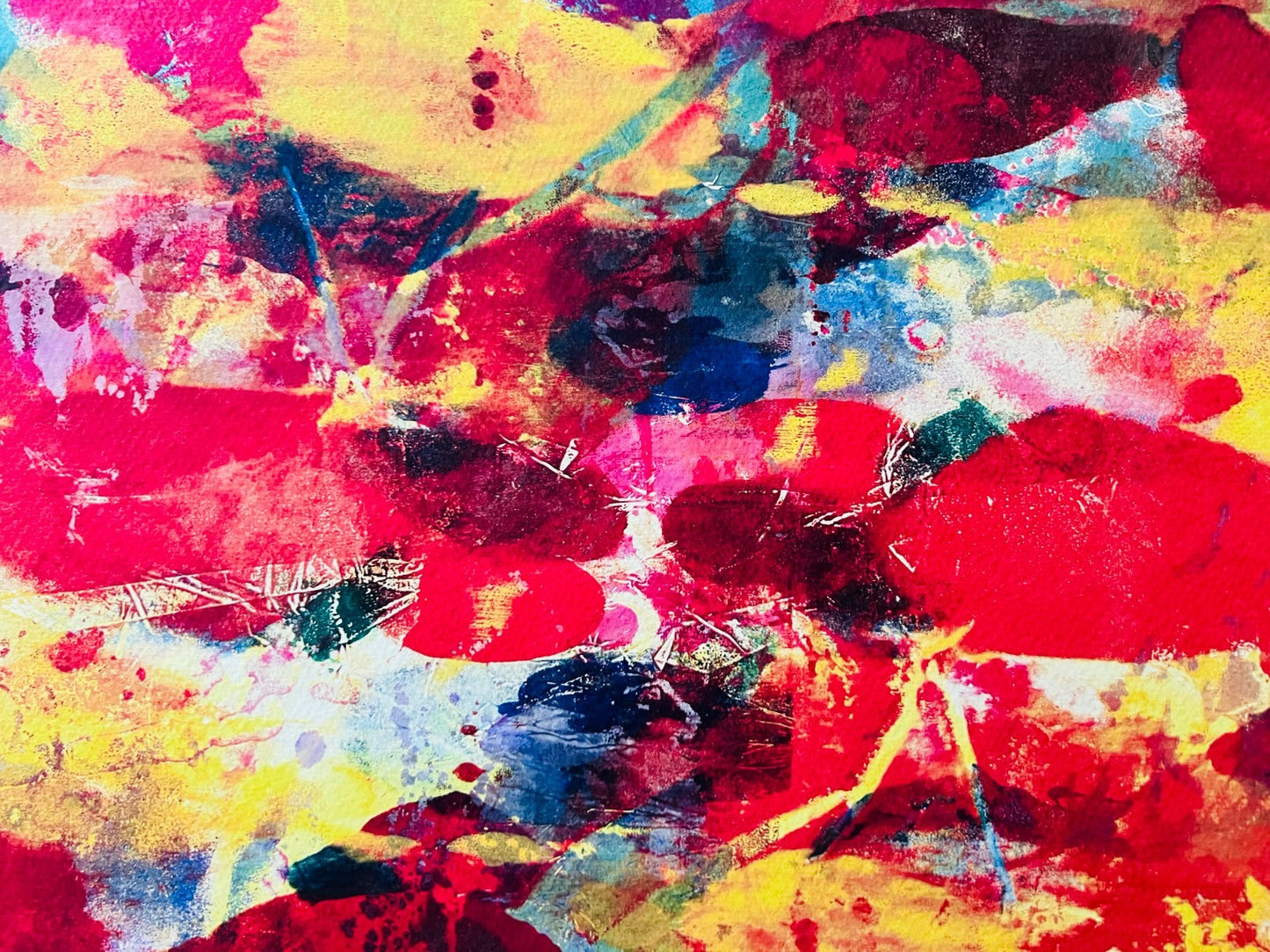 Numbered Sam Gilliam Lithograph with COA in Pencil