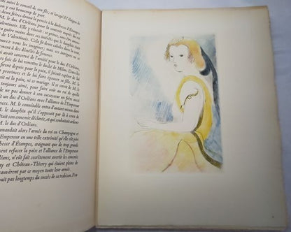 La Princesse De Cleves 1947 Limited Edition Marie Laurencin 9 Color Etchings