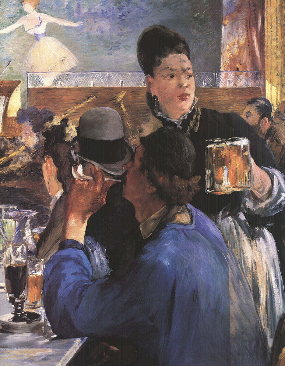 Edouard Manet The Waitress " Offset Lithograph Impressionism