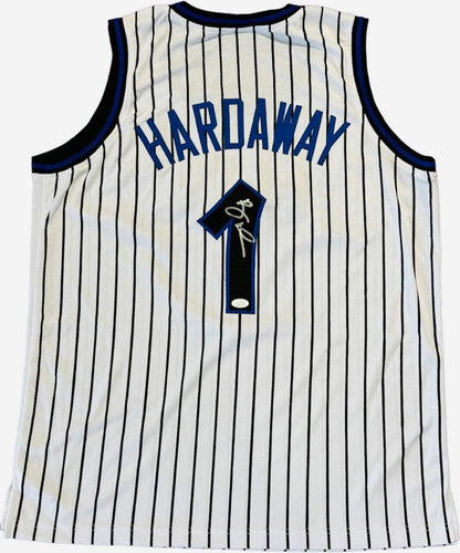 Anfernee Hardaway Autographed Magic Custom Jersey (Jsa)