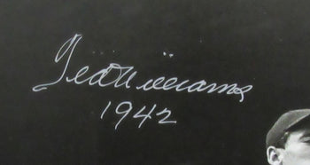 Ted Williams Hof Signed/Inscribed 16X20 B/W Photo Boston Red Sox Twf 198511