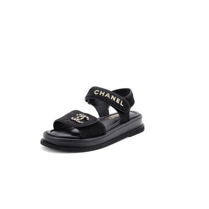 Chanel Women'S Dad Sandals Pony Hair