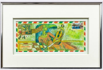 Yamin Young - Little Bird Melody Original Oil Painting Mixed Media Art With Coa