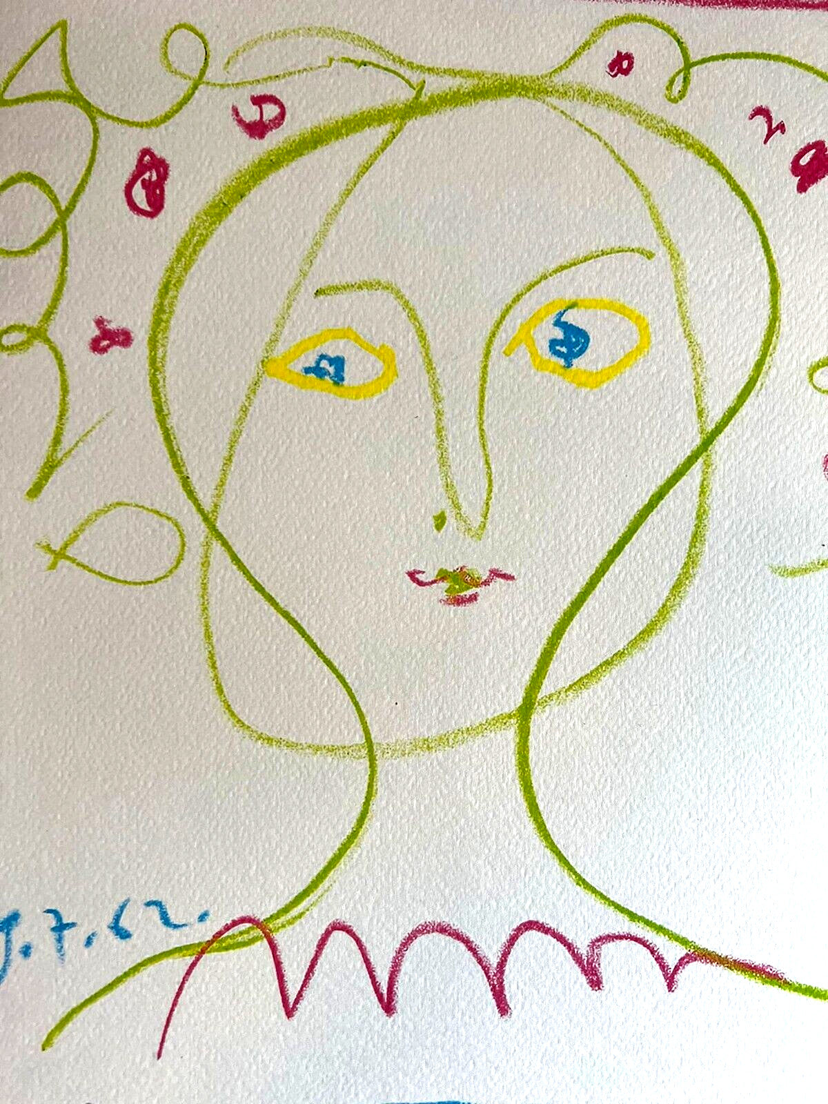 Pablo Picasso Lithograph Coa Signed Numbered Limited 180