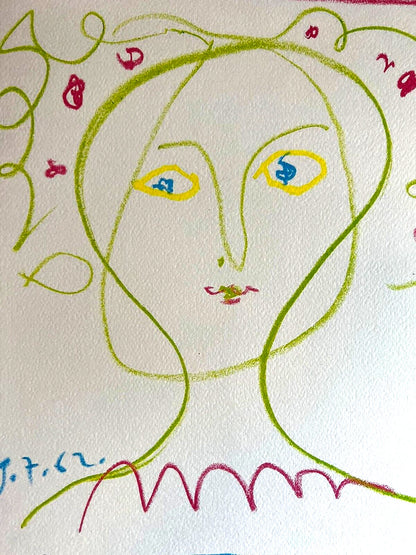 Pablo Picasso Lithograph Coa Signed Numbered Limited 180