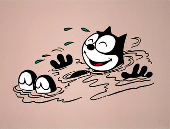 Pat Sullivan Felix The Cat Swimming 
