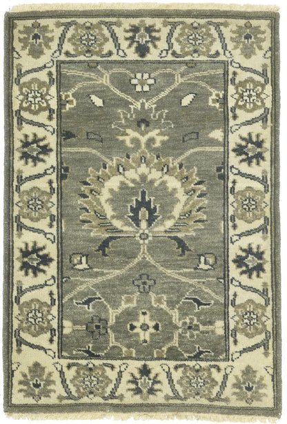 2X3 Ft Handmade Oushak Chobi Peshawar Oriental