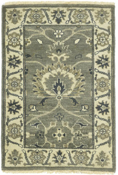 2X3 Ft Handmade Oushak Chobi Peshawar Oriental