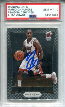 Mario Chalmers Autographed 2011-12 Panini Prizm