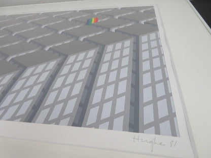 Patrick Hughes Original Silkscreen "Crash
