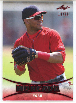 Yoan Moncada 2015 Leaf Red Rookie Card #Ym-08