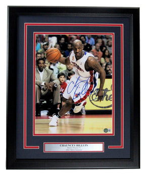 Chauncey Billups Autographed 11X14 Photo Detroit