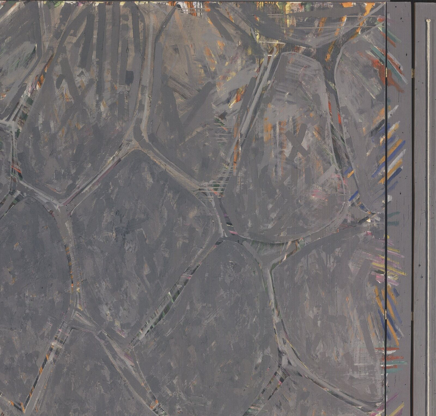 Jasper Johns Within " Poster Pop Art Blue, Gray