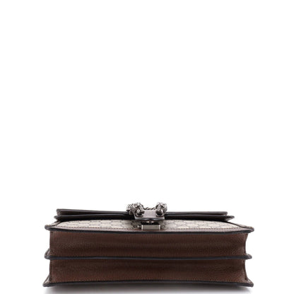 Gucci Dionysus Top Handle Chain Bag Gg Coated Canvas Small