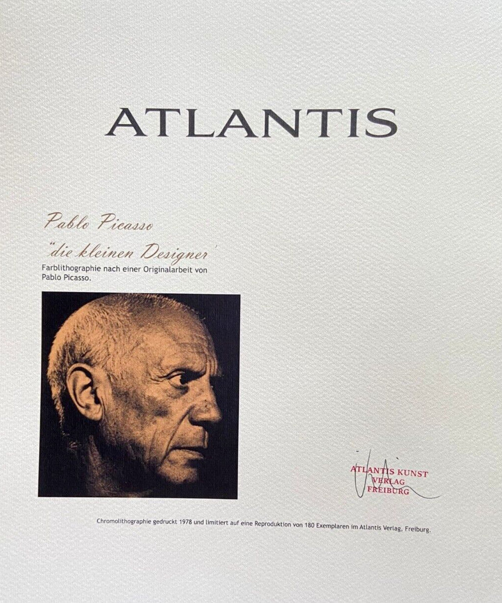 Pablo Picasso Coa Signed / Numbered In Pencil Crayon / Paul Klee