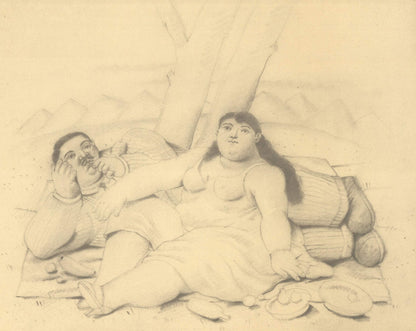 Fernando Botero Drawings - " Offset Lithograph Contemporary