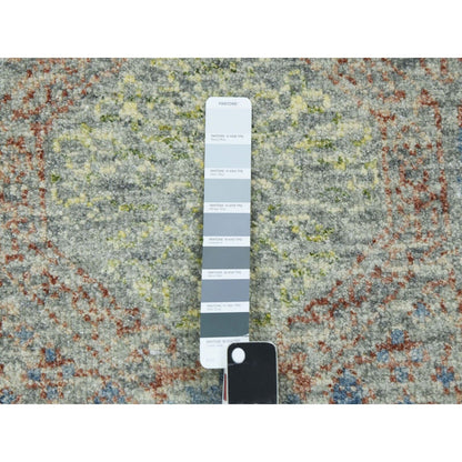 9'2"X12' Natural Dyes,Obscured And Subtle Hand Knotted Oriental Rug
