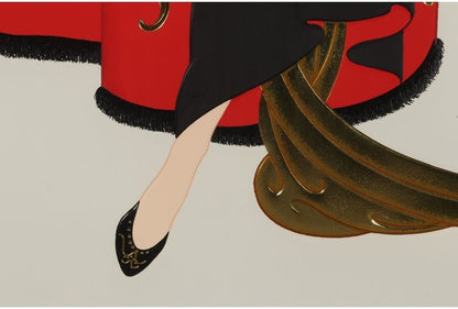 Erte "Saint Orlono" Embossed Color Serigraph Silkscreen Hand Signed Framed