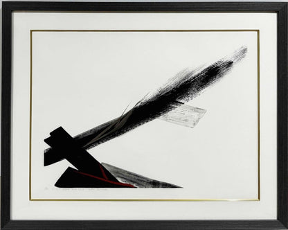 ED30 Framed Lithograph Wind Sea By Autographed Shinoda Toko