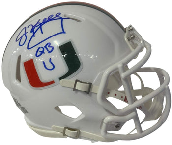 Jim Kelly Autographed Hurricanes Mini Helmet (Beckett Witness)