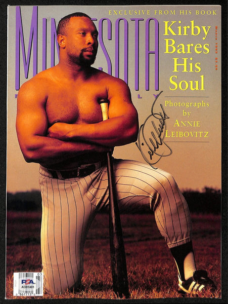 Kirby Puckett Hof Signed/Auto March 1993