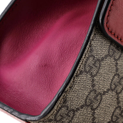 Gucci Padlock Shoulder Bag Gg Coated Canvas And Leather Small