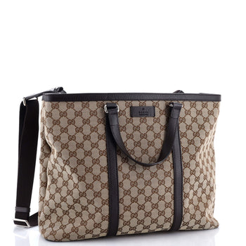 Gucci Joy Convertible Tote Gg Canvas Large