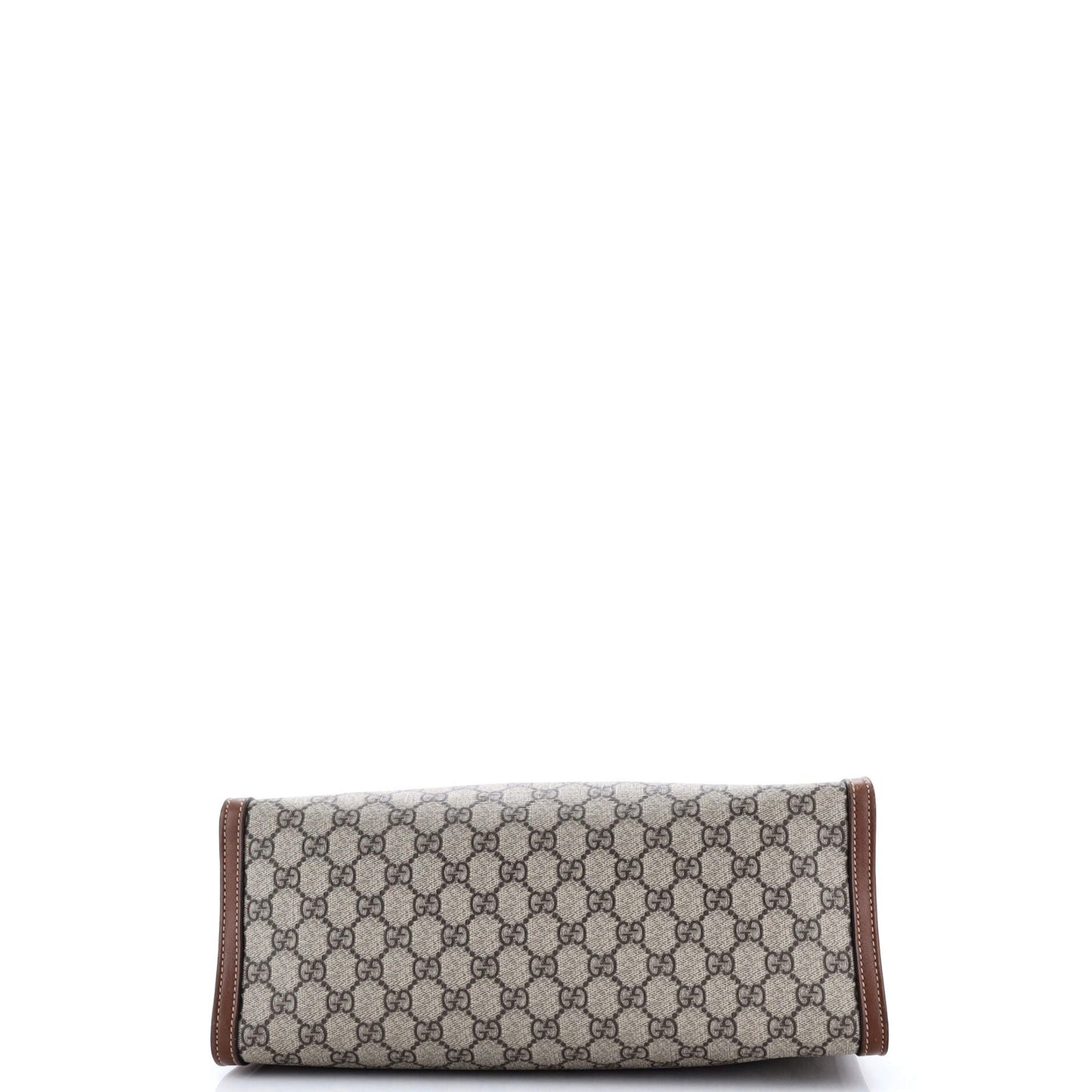 Gucci Padlock Chain Tote Gg Coated Canvas With Leather Medium