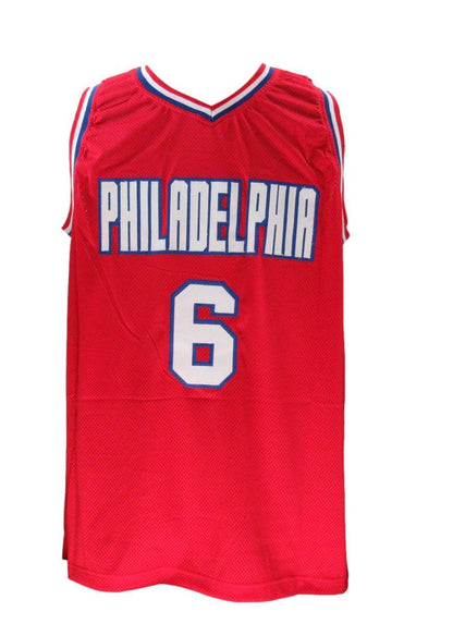 Julius Erving Hof Signed/Auto Red Custom