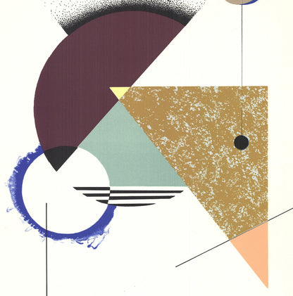 Krista Rosenkilde Shock Blue Black Hole Signed " Lithograph A