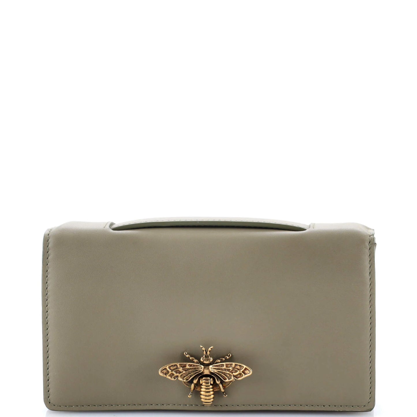 Christian Dior Bee Clutch Leather