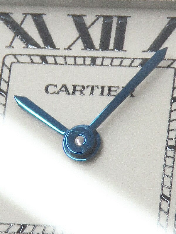 Cartier Santos Galve Sm W20056D6 White Ladies Used Watch #61123