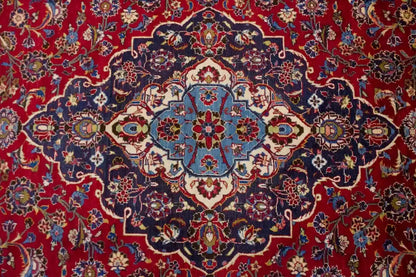 Vintage Handmade Oriental Rug Classic Floral Wool