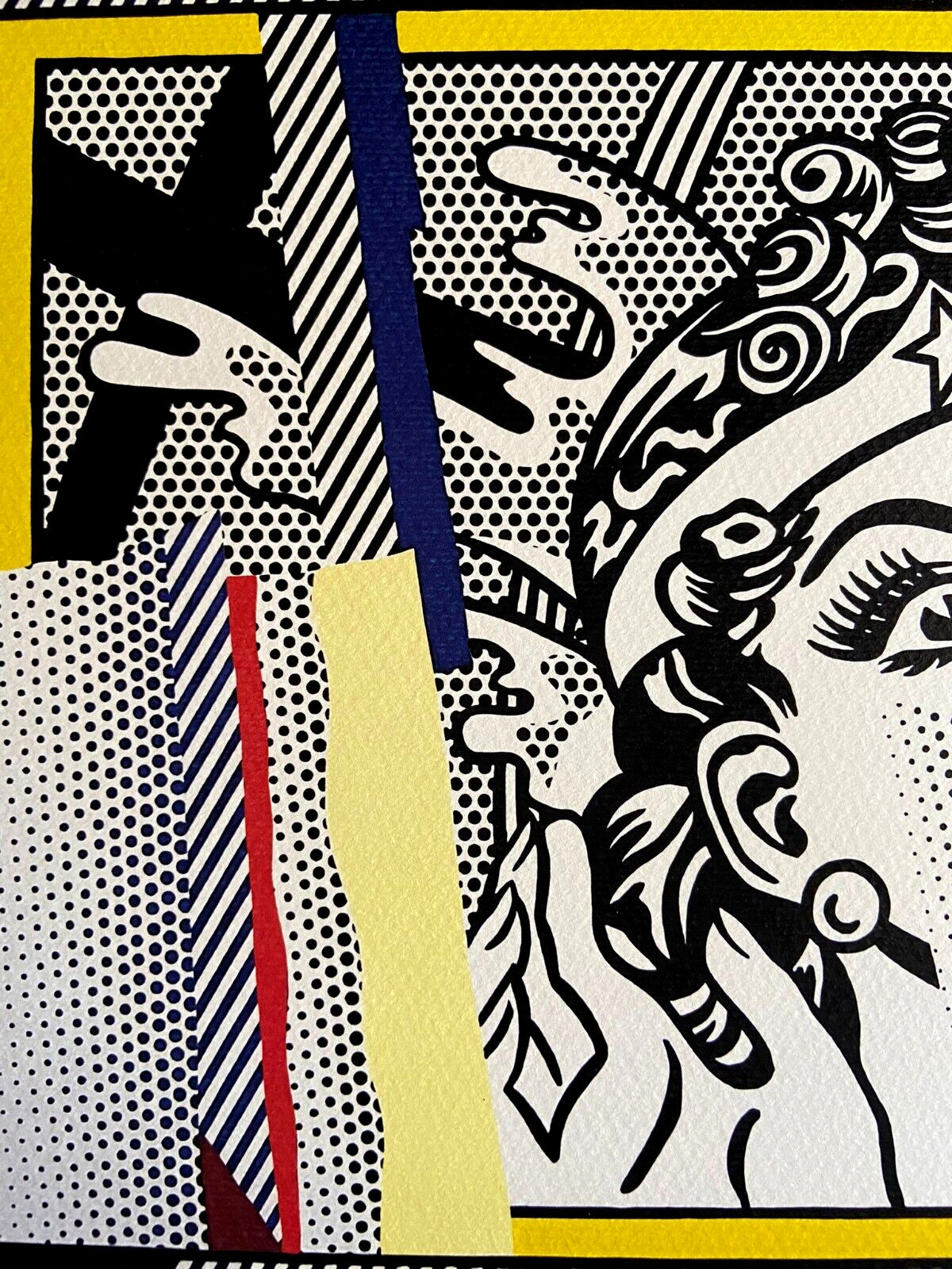 Roy Lichtenstein 'Wonder Woman' Lithograph Signed Numbered Coa
