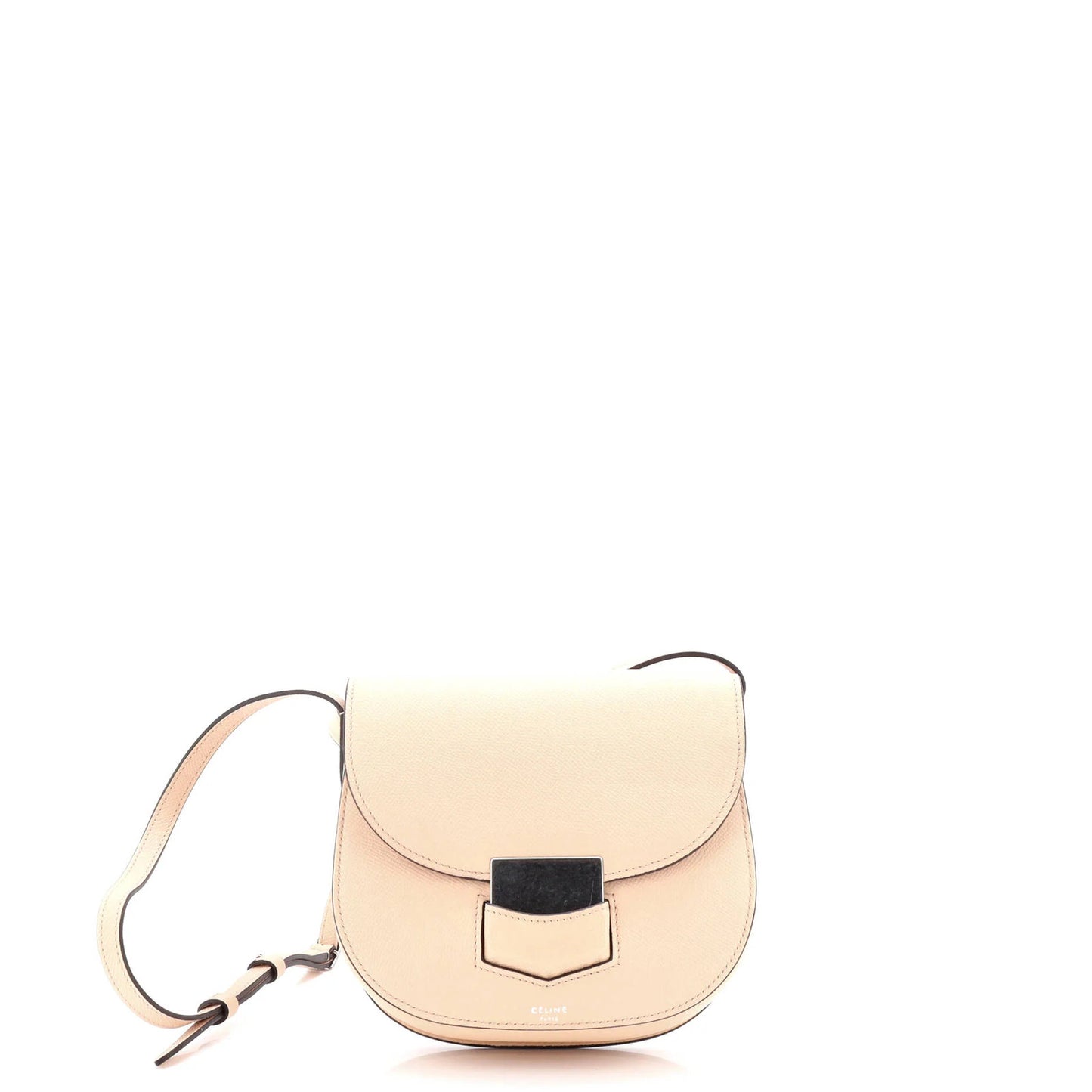 Celine Trotteur Crossbody Bag Grainy Leather Small