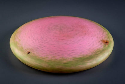 Schneider Signed Chandelier Gilt Bronze Art Glass French Art Deco Excellent