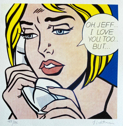 Roy Lichtenstein Lithograph Coa Original Signed