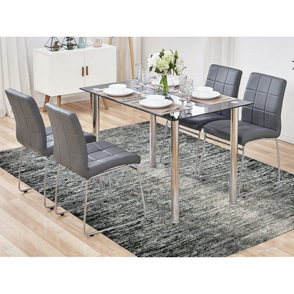 8'X10'3" Domino Black Modern Wool And Silk Striae Design Hand Knotted Rug