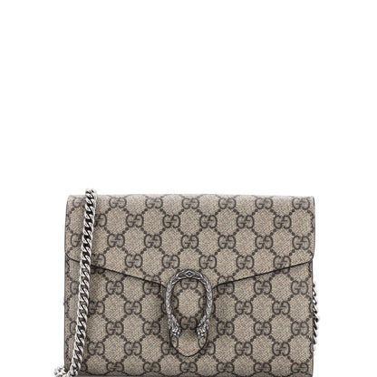 Gucci Dionysus Chain Wallet Gg Coated Canvas Small