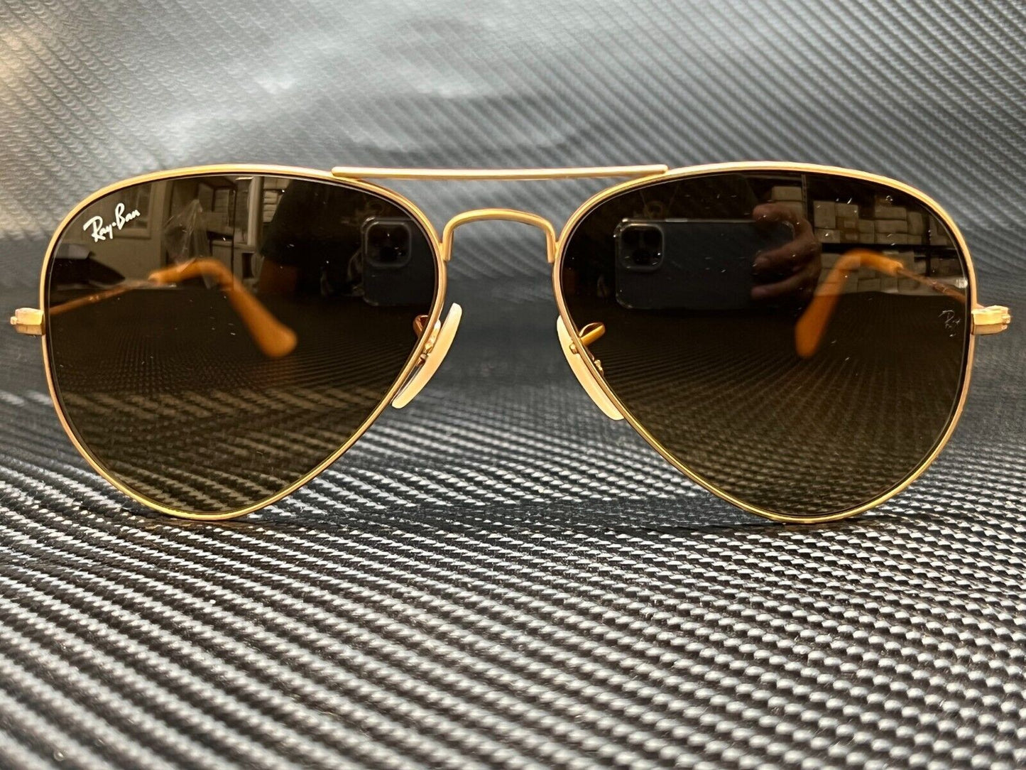 RAY BAN RB3025 112 85 Matte Gold Aviator 58 mm Unisex Sunglasses