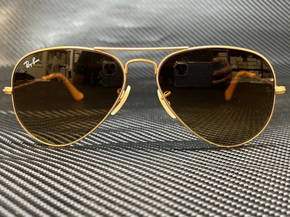 RAY BAN RB3025 112 85 Matte Gold Aviator 58 mm Unisex Sunglasses