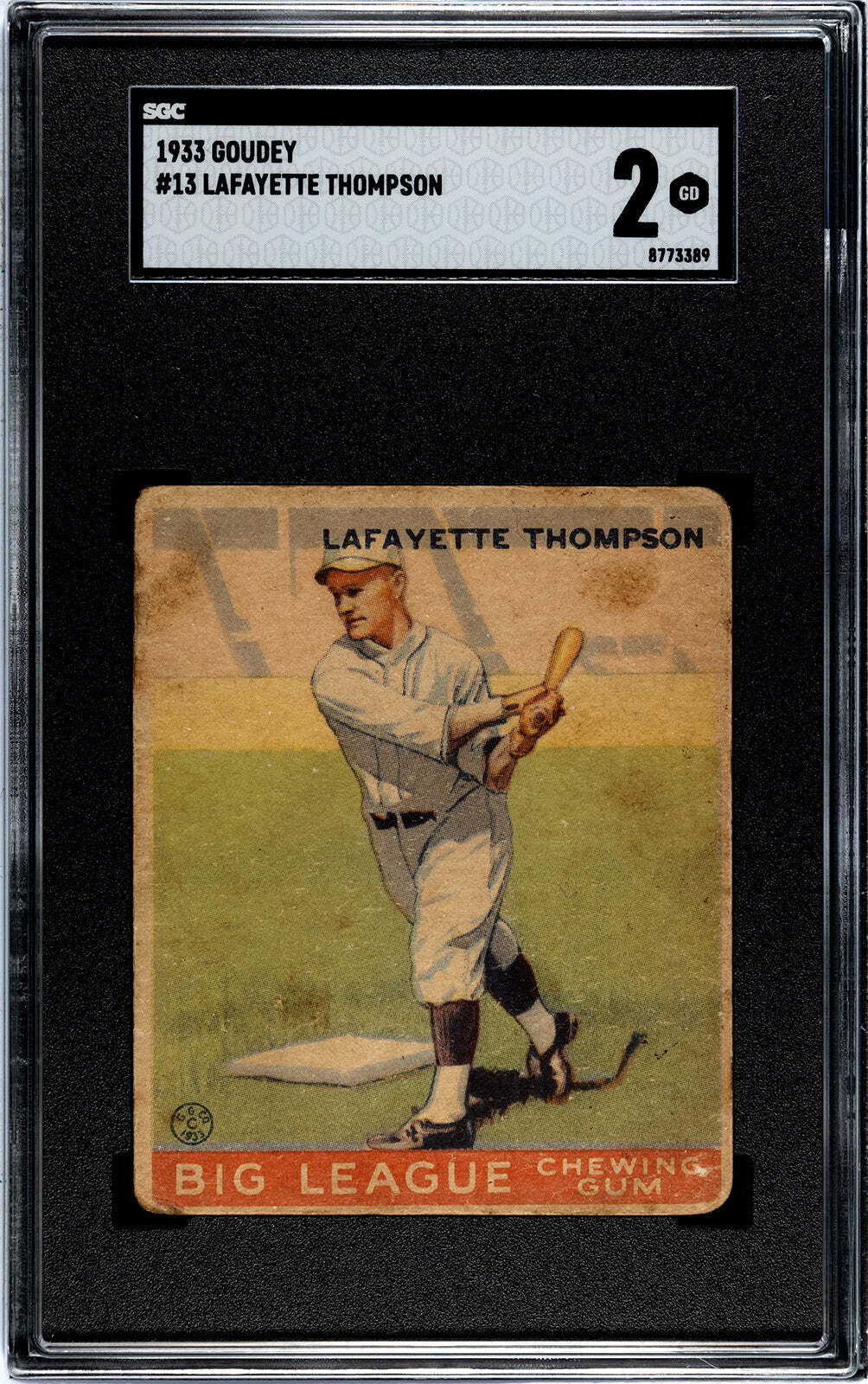 Lafayette Thompson 1933 Goudey #13 Sgc 2