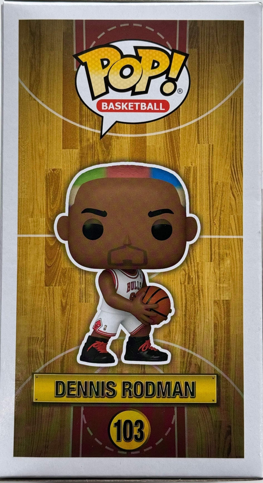 Dennis Rodman Autographed Chicago Bulls Funko Pop #103 (Jsa)