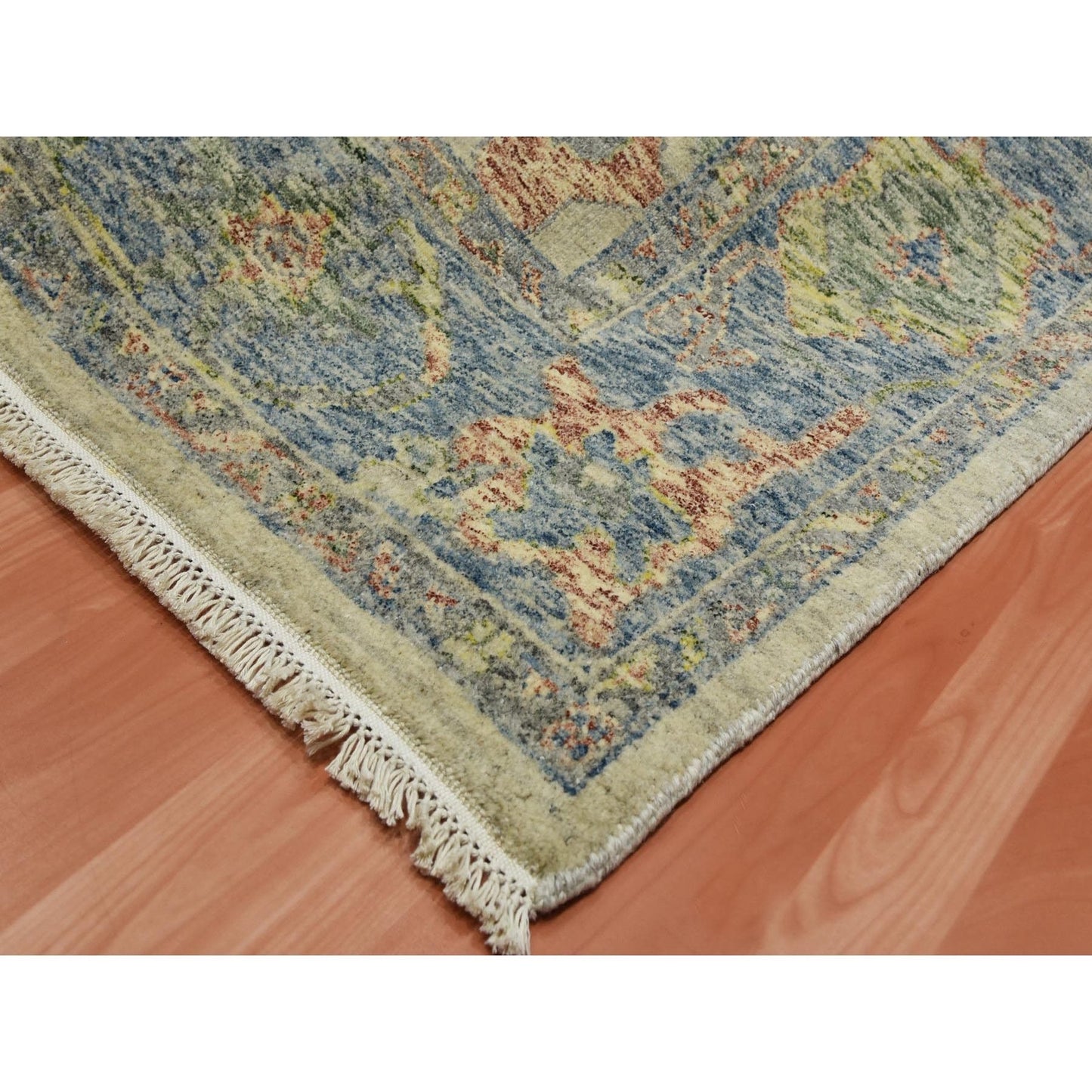 8'X9'9" Colorful Oushak Salt And Pepper Design Wool Hand Knotted Rug
