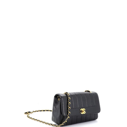 Chanel Vintage Cc Chain Flap Bag Vertical Quilt Lambskin Small