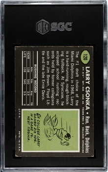 Larry Csonka 1969 Topps #120 Sgc 4.5